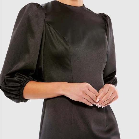 Mac Duggal 26672 Beaded Fringe Hem Mini Dress - Picture 2 of 9